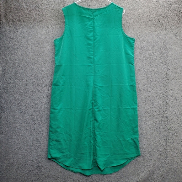 Roamans Dress 2 Piece Set Plus Size 22W Button Up Green - Picture 11 of 13